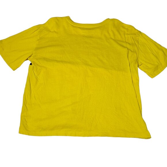 Polaroid Bright Yellow Crop top  Size L Excellent Condition‎ - Picture 2 of 5